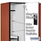 Salsbury Industries Wardrobe Locker, 45" W, 21" D, 76" H, (3) Wide, (6) Openings, Cherry 27361CHE - alternate 5